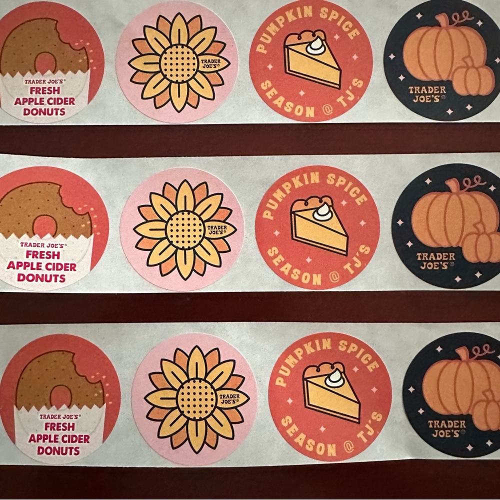 Trader Joe’s Fall Seasonal Sticker Set - Multicolor 🎃 - Picture 5 of 6